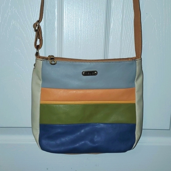 Relic Multicolored Striped Crossbody Purse Bag - Picture 1 of 12